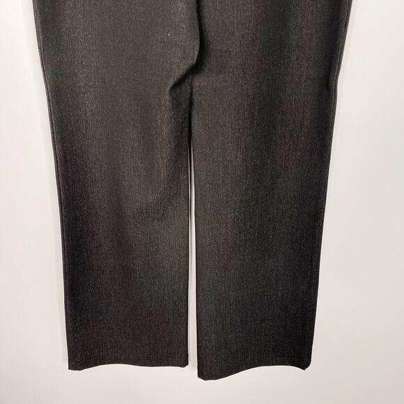 St John Sport Size 2 Black Gray Straight Leg Denim Jeans Stretch Zip Pockets - Picture 7 of 12